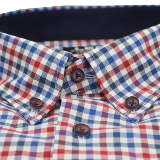 Πουκάμισο καρό γαλλικής ραφής 