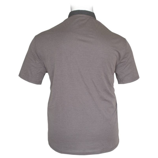 Polo pique μονόχρωμο με σχέδιο στο γιακά - Sand