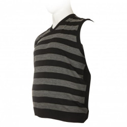 Καζακα πλεκτη ριγε με βε - ΜΑΥΡΟ/ΓΚΡΙ