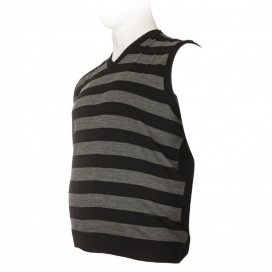 Καζακα πλεκτη ριγε με βε - ΜΑΥΡΟ/ΓΚΡΙ