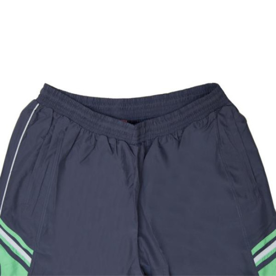 Μαγιό βερμούδα τριών τετάρτων με ρίγα και κεντητές λεπτομέρειες - ΓΚΡΙ ΣΚΟΥΡΟ