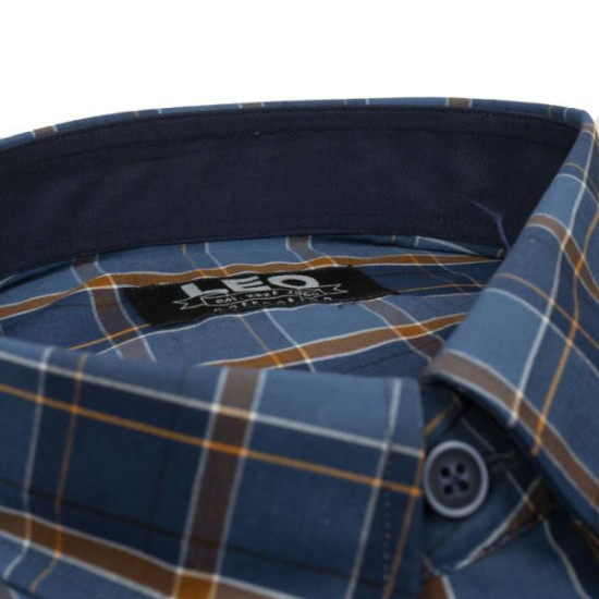 Πουκάμισο καρό γαλλικής ραφής 