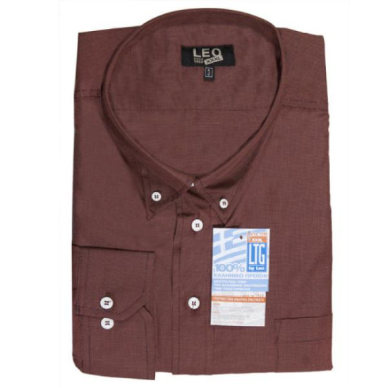 Πουκάμισο τύπου πικέ με μακρύ μανίκι - ΜΟΥΣΤΑΡΔΙ