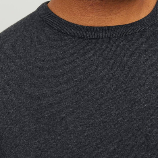 Jack & Jones knit crew neck - Dark Grey Melange
