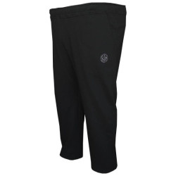 Βαμβακερό φούτερ παντελόνι με patch - Black Βαμβακερό φούτερ παντελόνι με patch - Black