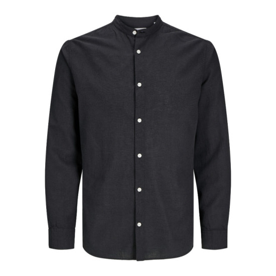 Μάο λινό μακρυμάνικο πουκάμισο