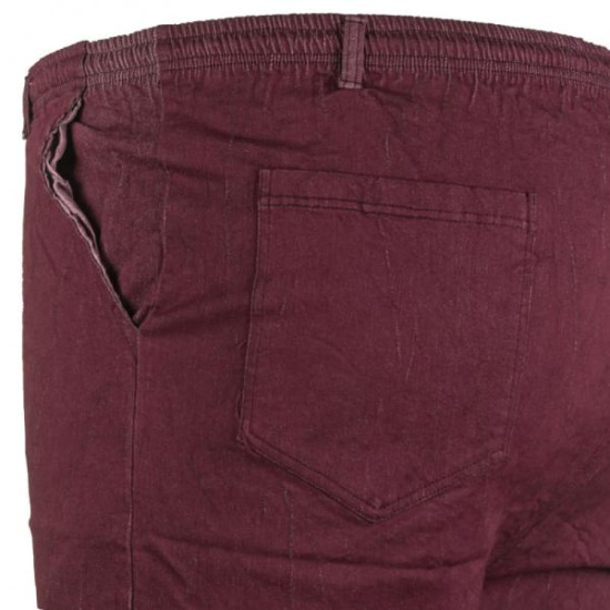 Ελαστική Stonewashed καπαρτινέ βερμούδα 