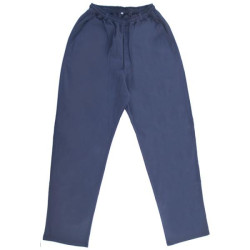 Χειμερινή παντελόνα καπαρτινέ ελαστική χωρίς τσέπη στο πλάι - ΜΠΛΕ