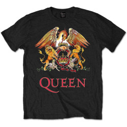 Queen Logo T-shirt,Licensed Merchandise - Black Rock