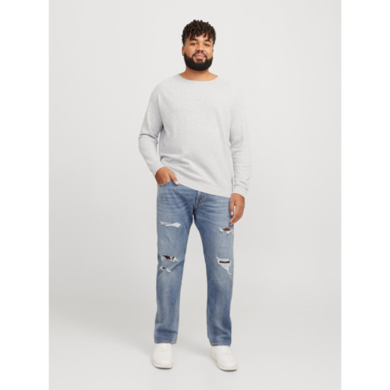 Jean ελαστικο μεσαιου καβαλου με φθορές, plus fit 