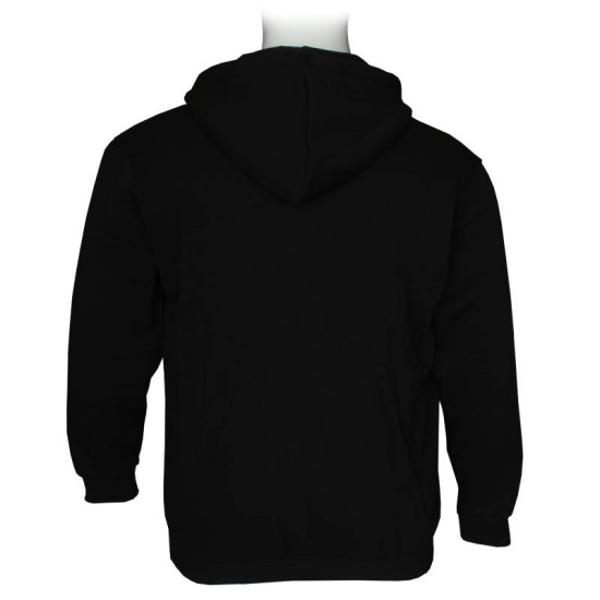 Zακέτα τρίκλωνη βαμβακερή με κέντημα κ στάμπα by Leo collection - Black