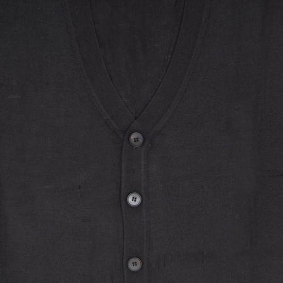 Καζάκα πλεκτή με κουμπιά - ΜΠΛΕ