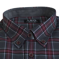 Πουκάμισο καρό γαλλικής ραφής 