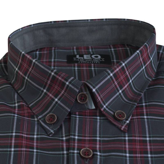 Πουκάμισο καρό γαλλικής ραφής 