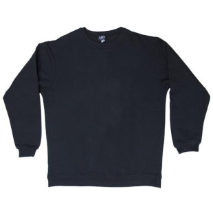 Συνδυαστική προσφορά μπλούζας φούτερ λαιμόκοψη μονόχρωμη - ΜΑΥΡΟ