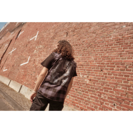 Ozzy Checkshirt Sleeveless - Black/Slate Grey