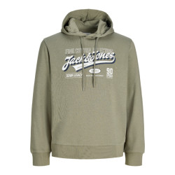Hoodie φούτερ με μεταξοτυπία Logo Sweat Hood Jack & Jones +Fit - Vetiver Hoodie φούτερ με μεταξοτυπία Logo Sweat Hood Jack & Jones +Fit - Vetiver