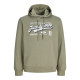 Hoodie φούτερ με μεταξοτυπία Logo Sweat Hood Jack & Jones +Fit - Vetiver Hoodie φούτερ με μεταξοτυπία Logo Sweat Hood Jack & Jones +Fit - Vetiver