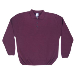 Polo πλεκτή μονόχρωμη - ΜΠΟΡΝΤΩ