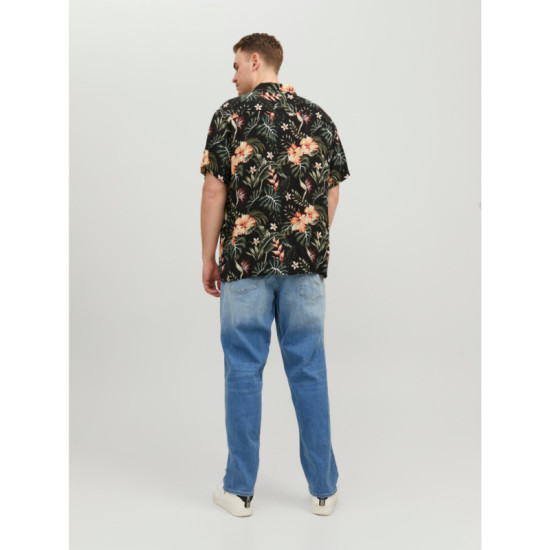 Jeff Resort Floral Shirt by Jack & Jones - Black