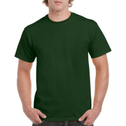 Μονόχρωμο βαμβακερό t-shirt - Dark Green