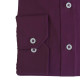 Πουκάμισο μονόχρωμο με rex γιακά και μακρύ μανίκι - Palatinate Purple