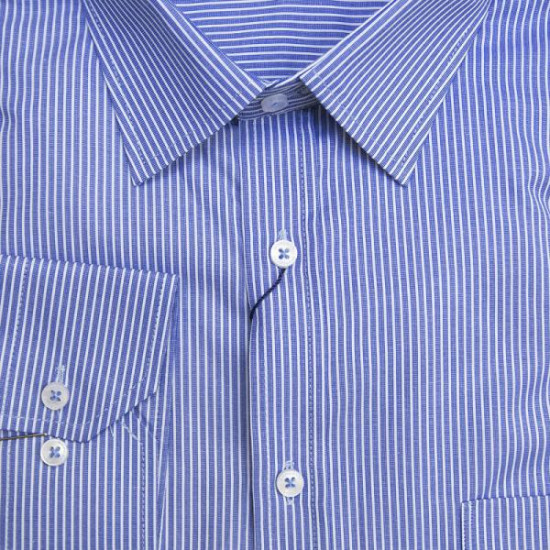 Πουκάμισο ριγέ με τσέπη μακρυμάνικο - .ΡΑΦ.