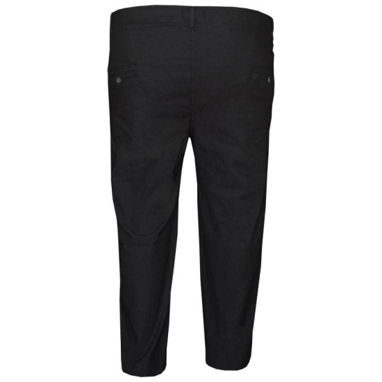 Ελαστική παντελόνα denim look,Demi saison με λάστιχο στο πλάι - Black