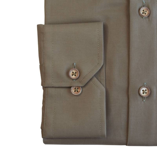 Μονόχρωμο μακρυμάνικο πουκάμισο 