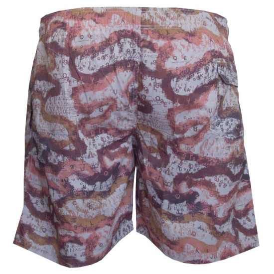 Βερμούδα μαγιό με print σχέδιο - Rosy brown