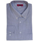 Πουκάμισο με μακρύ μανίκι ριγέ/πτι-καρό - ΓΚΡΙ