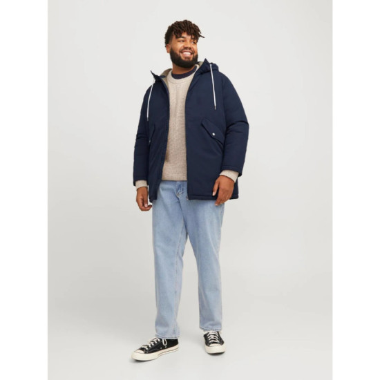 Jack & Jones Loop Parka Jacket - Navy Blazer
