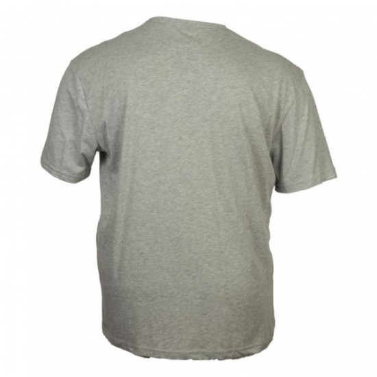 T-shirt βαμβακερό πενιέ με διακριτικό κέντημα - Grey Melange T-shirt βαμβακερό πενιέ με διακριτικό κέντημα - Grey Melange