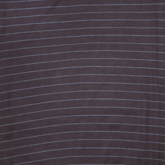 Πλεκτή μπλούζα ριγέ με βε - Καφέ/Γκρι