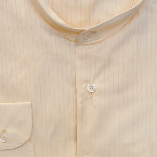 Μάο  ριγέ πουκαμίσα - ΚΙΤΡΙΝΟ