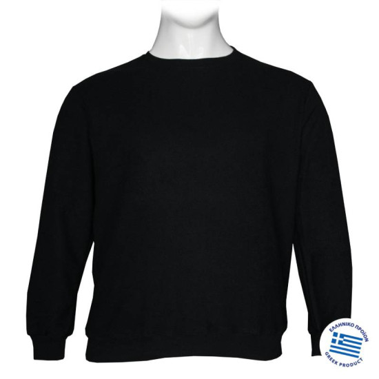 Μπλούζα λαιμόκοψη wool feel της Leo Collection - Black Μπλούζα λαιμόκοψη wool feel της Leo Collection - Black