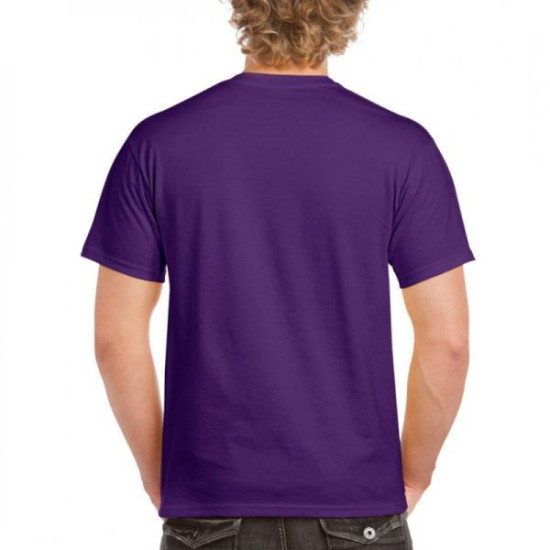 Μονόχρωμο βαμβακερό t-shirt - Sport Purple