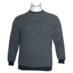 Μακρυμάνικη Μπλούζα Wool Feel με Flock 3D στάμπα της Leo Collection - Blue Denim