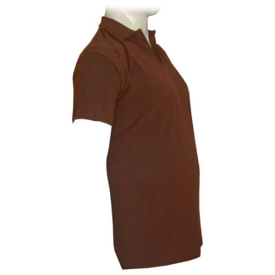 Polo πικέ κοντομάνικο μονόχρωμο - Dark Tan