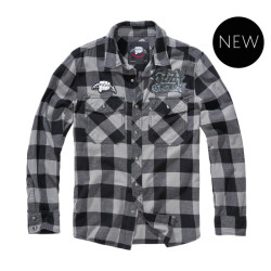 Ozzy Checkshirt Long Sleeve - Black/Coal