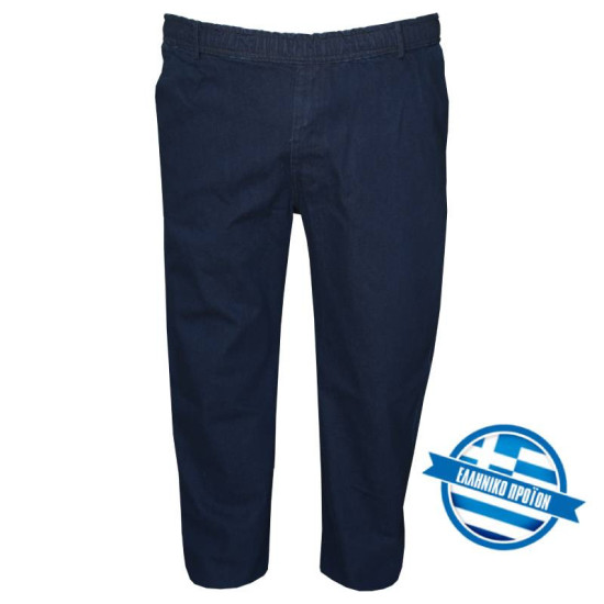Ελαστική straight cut chino jean παντελόνα, by LTG - BLUEBLACK