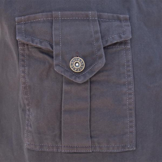 Γιλέκο δημοσιογραφικό καπαρτινέ βαμβακερό - Anthracite