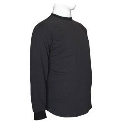 Βαμβακερή βαρύπλακη μπλούζα με λαιμόκοψη 