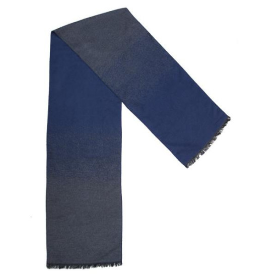 Ανδρικό κασκόλ με δίχρωμο σχέδιο - ΓΚΡΙ/ΜΠΛΕ