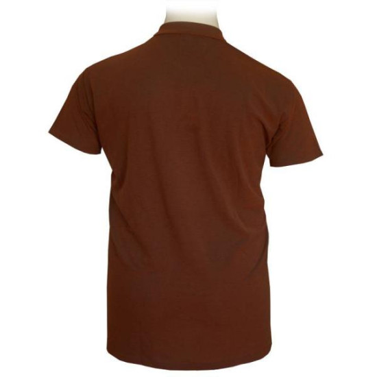 Polo πικέ κοντομάνικο μονόχρωμο - Dark Tan