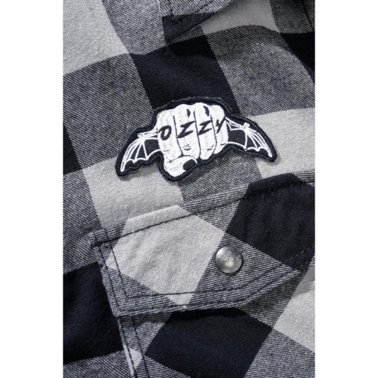 Ozzy Checkshirt Long Sleeve - Black/Coal