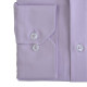 Πουκάμισο μονόχρωμο με rex γιακά και μακρύ μανίκι - Twilight Purple
