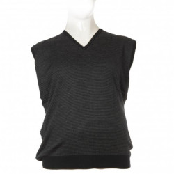 Καζακα πλεκτη ριγε με βε - Navy blue/Grey