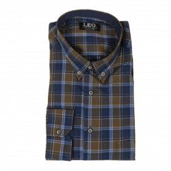 Πουκάμισο καρό γαλλικής ραφής 