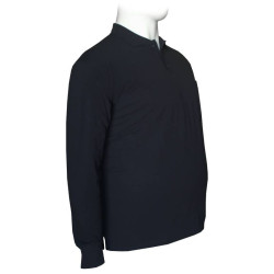 Polo πικέ μονόχρωμη με τσέπη - NAVY BLUE